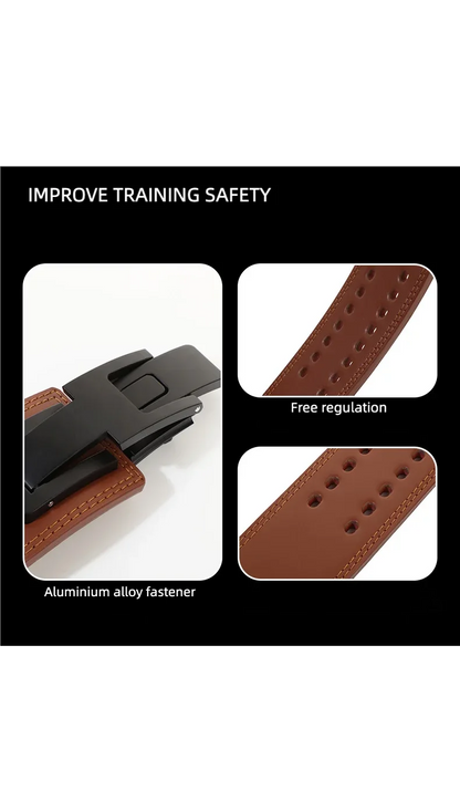 Heavy Duty Leather Weightlifting Belt