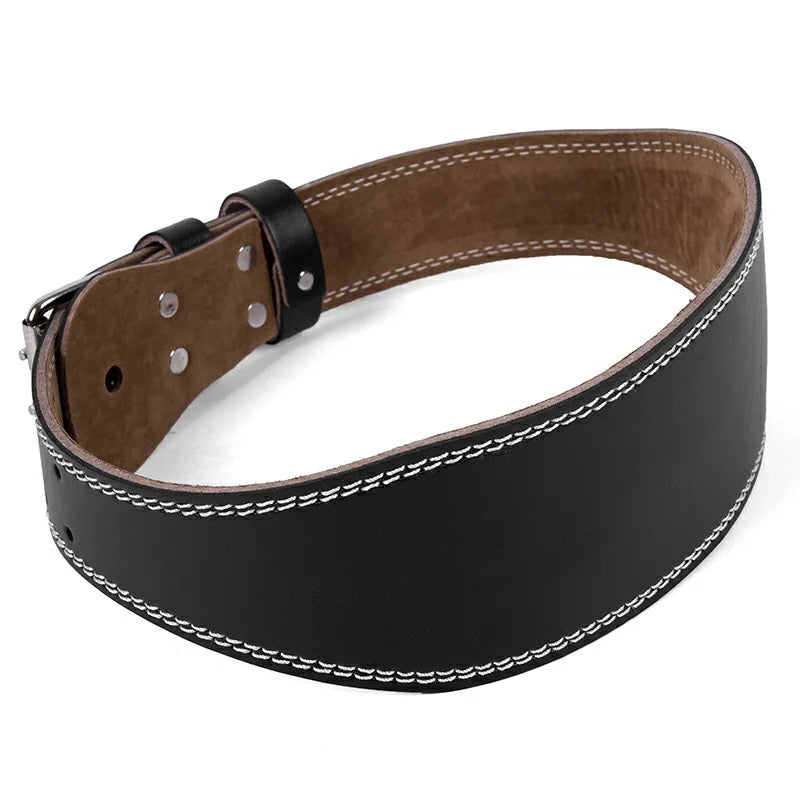 Leather Weightlifting Belt - Black/Brown