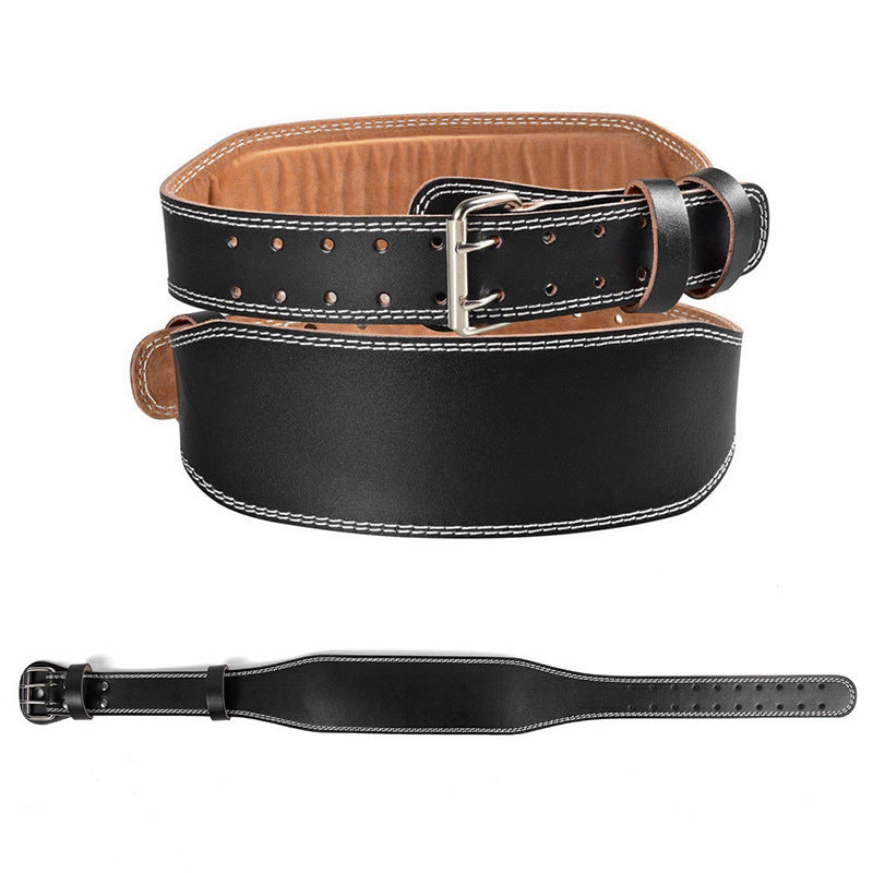 Leather Weightlifting Belt - Black/Brown