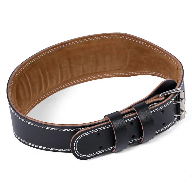 Leather Weightlifting Belt - Black/Brown